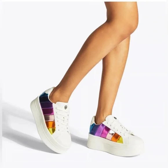 Kurt Geiger London Laney Pumped Low-Top Platform Sneakers (SEE DESCRIPTION) - Picture 1 of 13